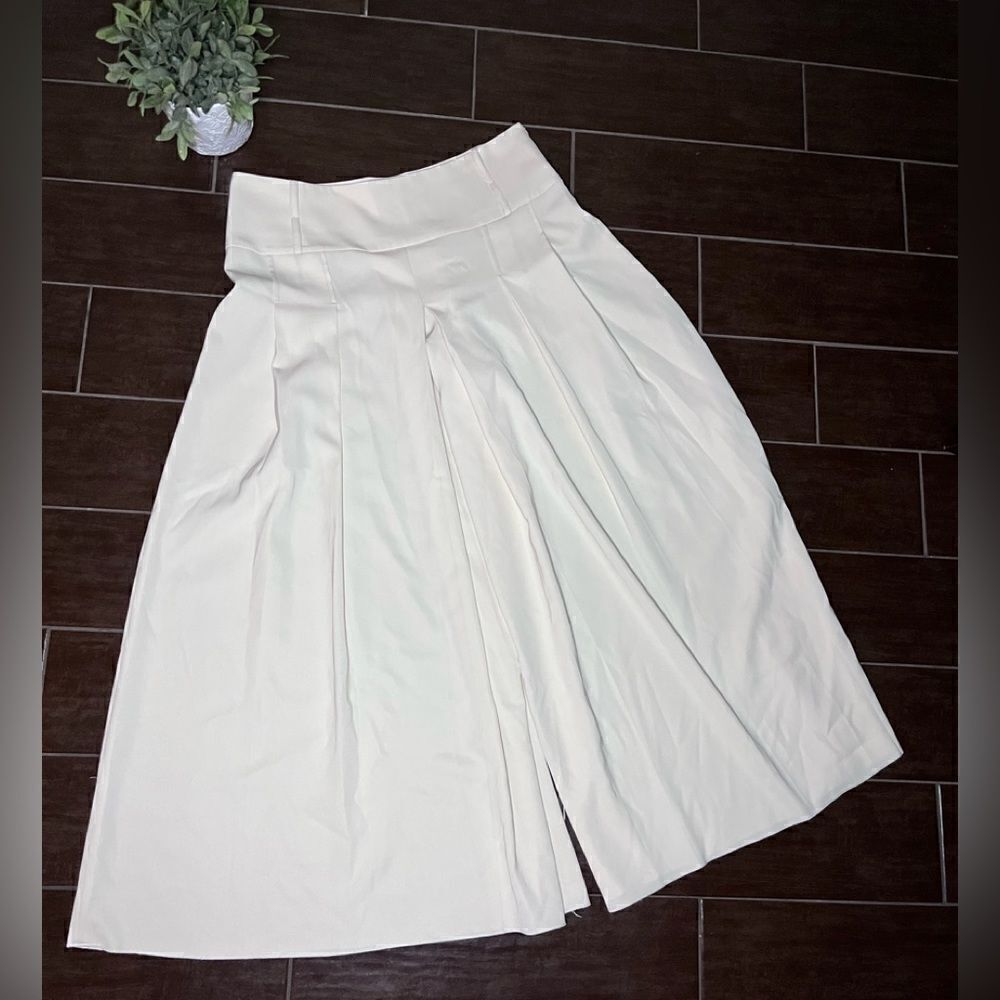 Parma Ivory high rised wide legged palazzo pants sz 16